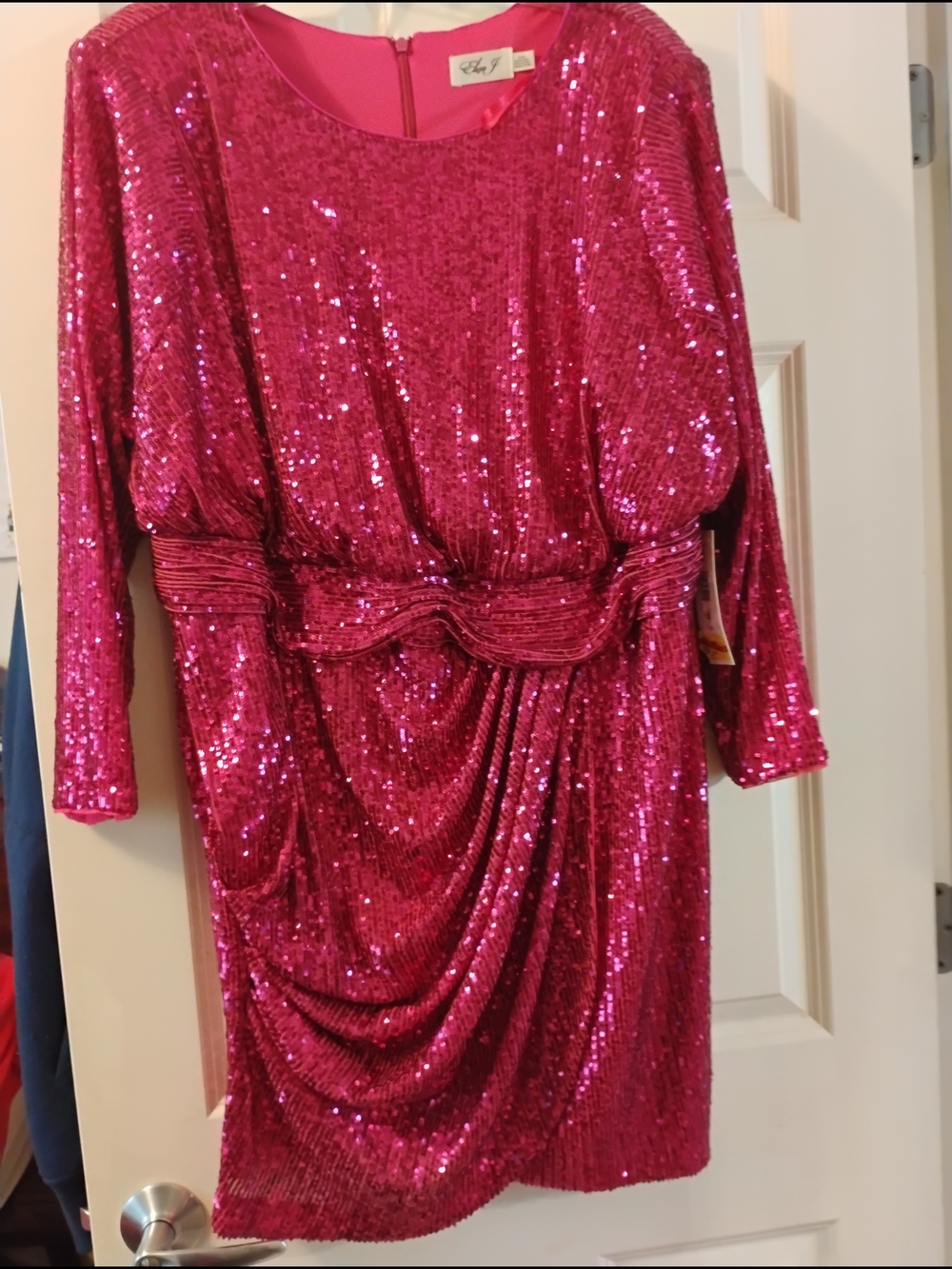 Eliza J Plus Size Sequin Party Dress Pink 18w Homecoming Cocktail